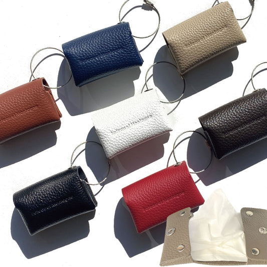 Folding Pocket Tissue Case フォールディング ポケット ティッシュケース ジャパンレザー 日本製