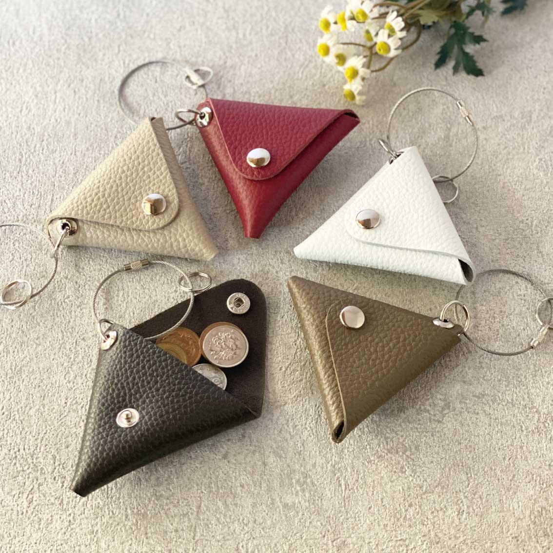 FOLDING TRIANGLE COIN CASE フォールディング トライアングル コインケース